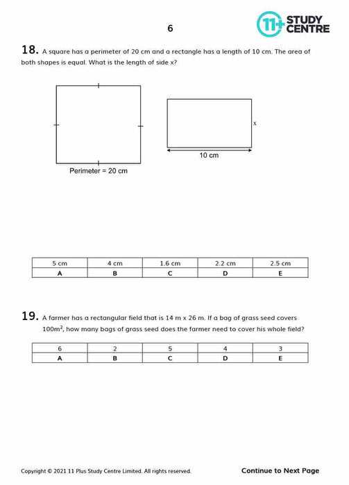 11 plus exam papers with answers