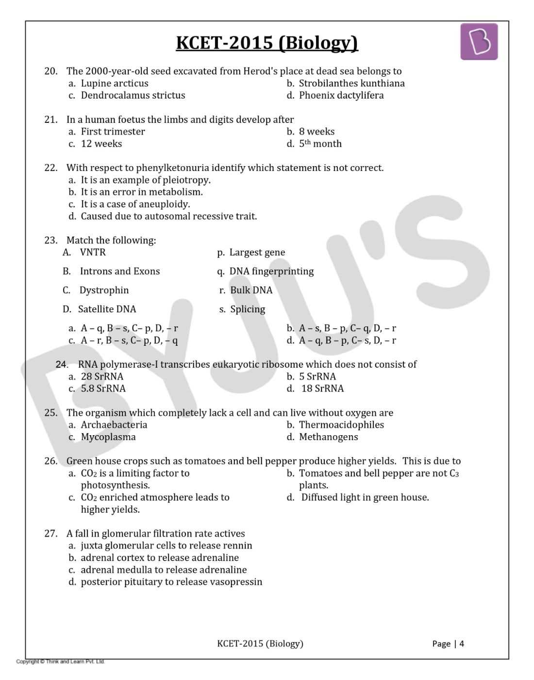 2015 ap bio exam answers