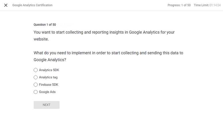 google analytics certification exam answers 2025