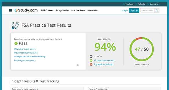 fsa test answers