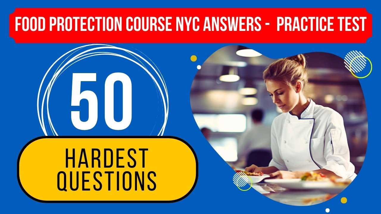 food protection course questions and answers