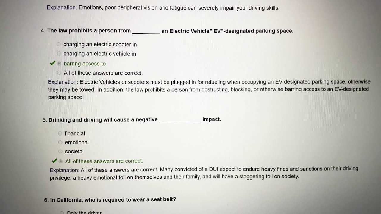 my improv traffic school answers