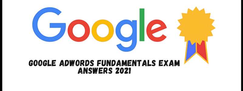 search adwords exam answers