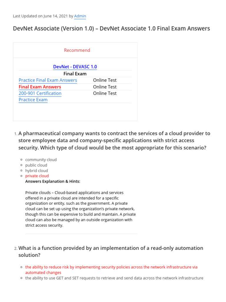 cisco cloud security final exam answers