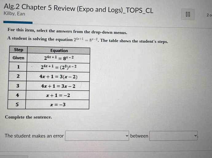 algebra 1 chapter 8 review answers