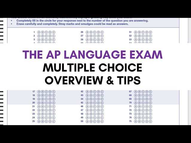 2025 practice exam 1 mcq ap lang with answers