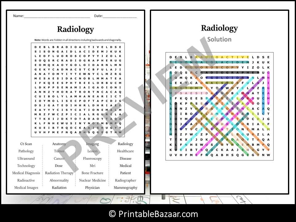 radiology board exam worksheet answers