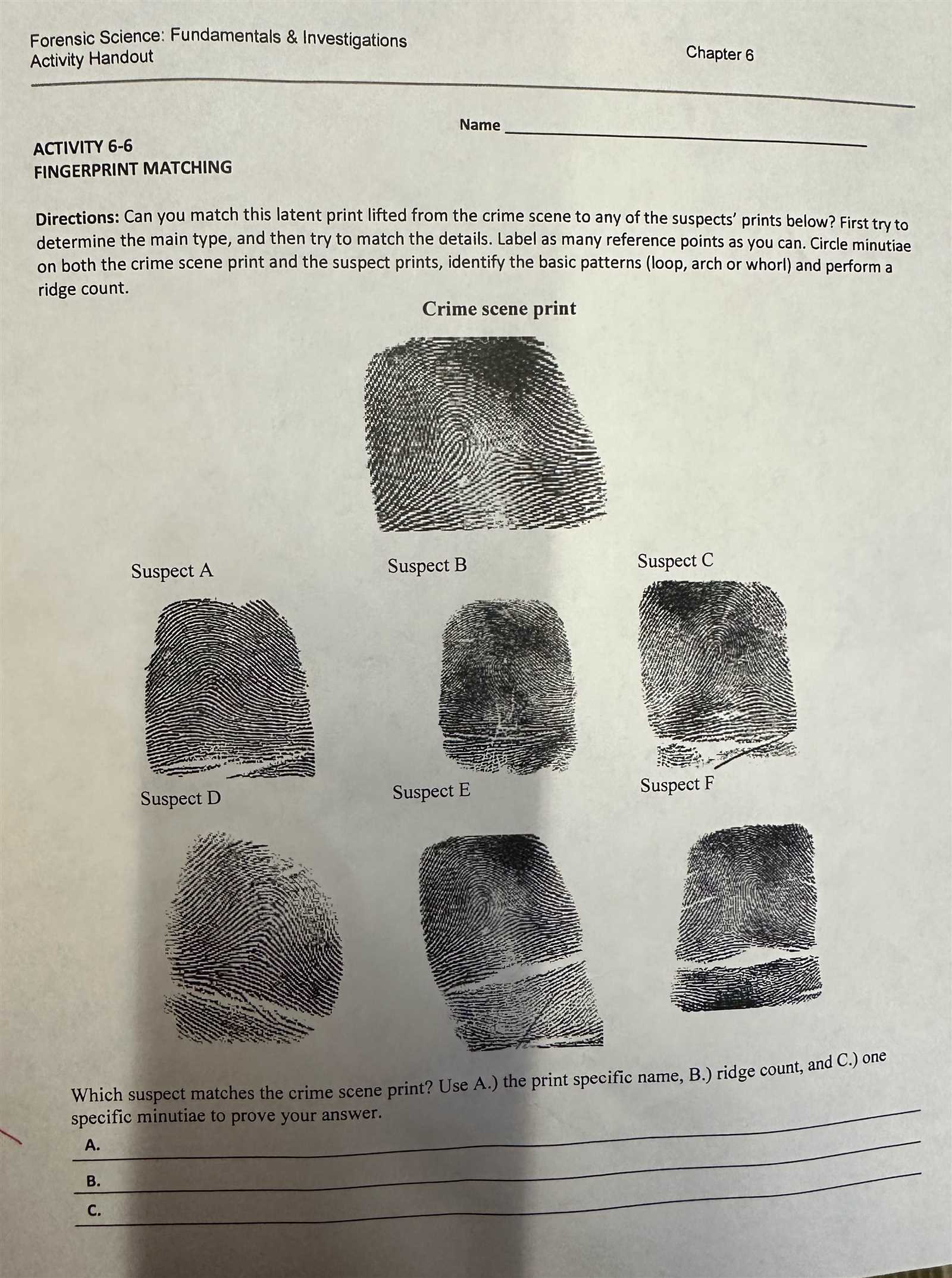 forensic science textbook answers