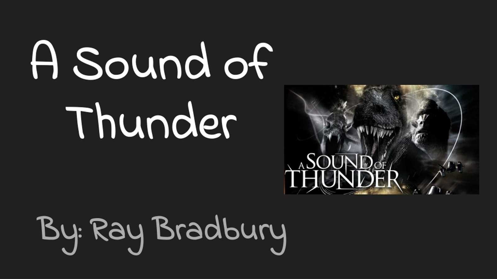 study guide for bradburys a sound of thunder answer key