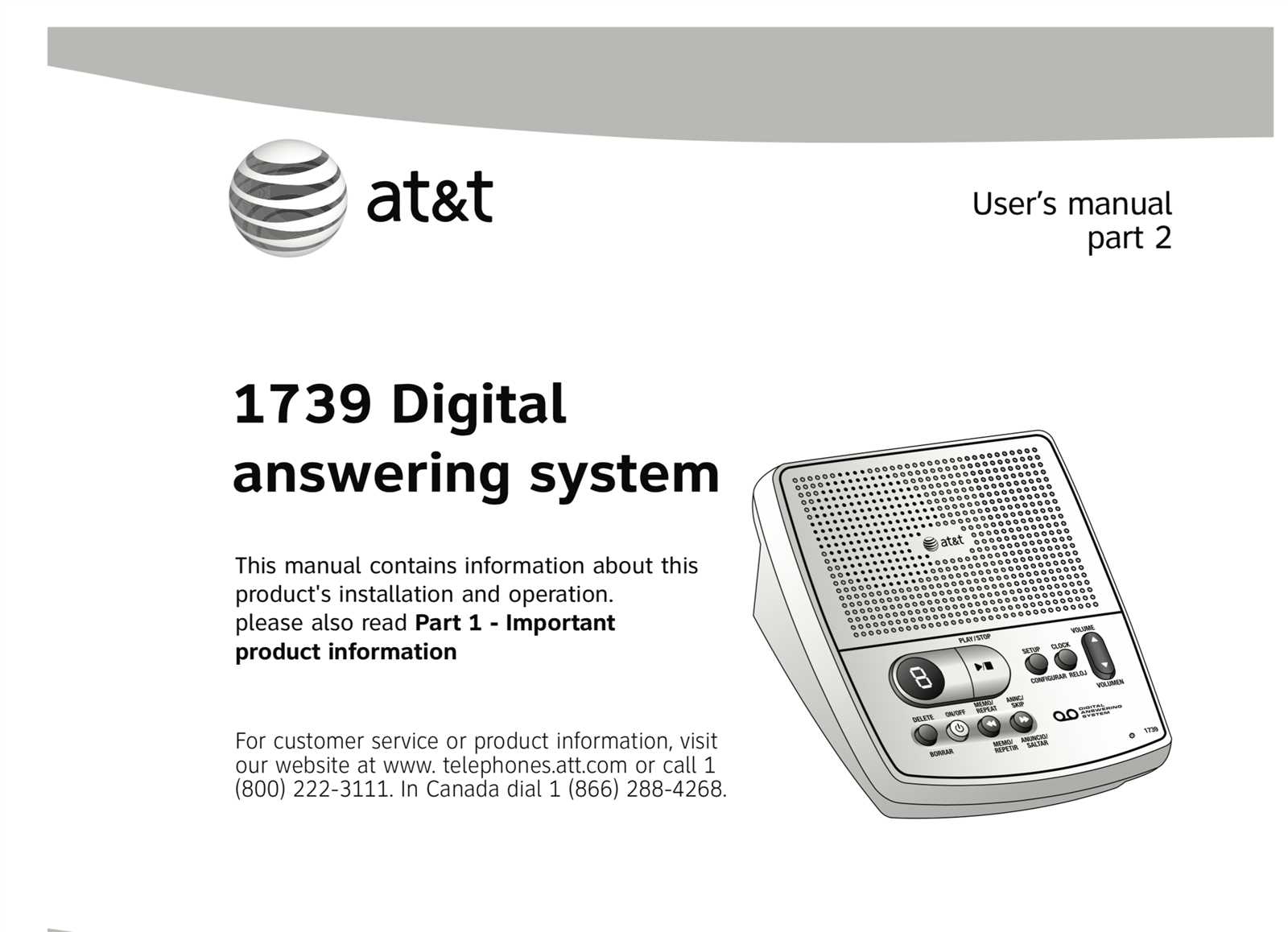 at&t 1740 digital answering system review