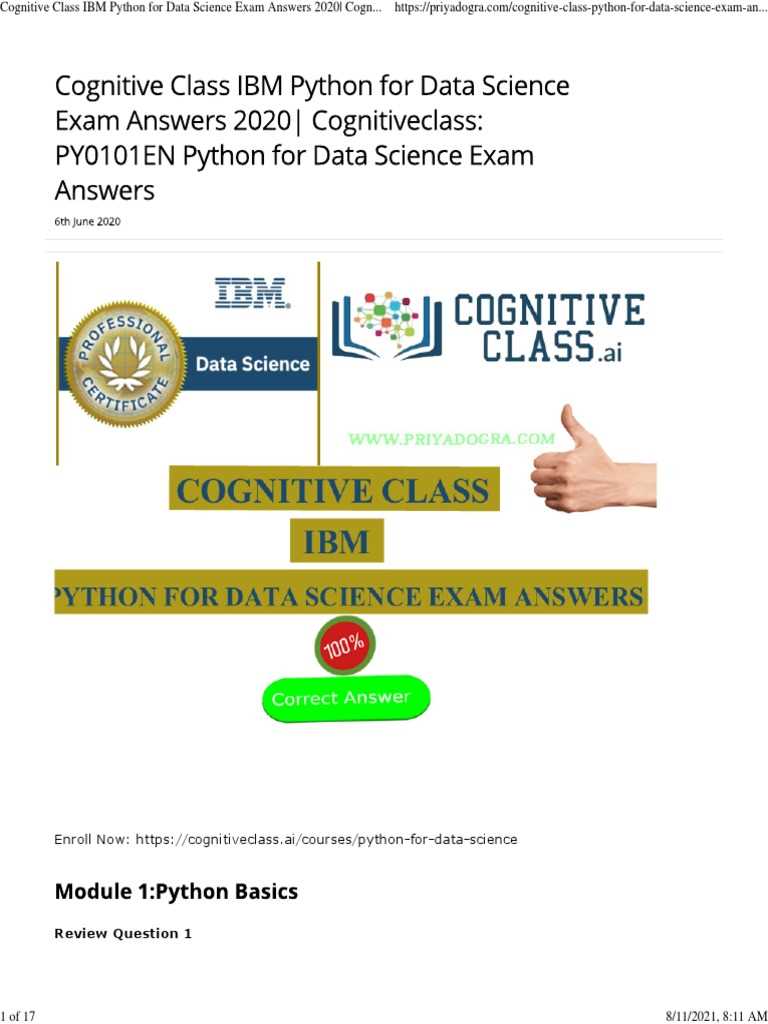 machine learning with python final exam answers