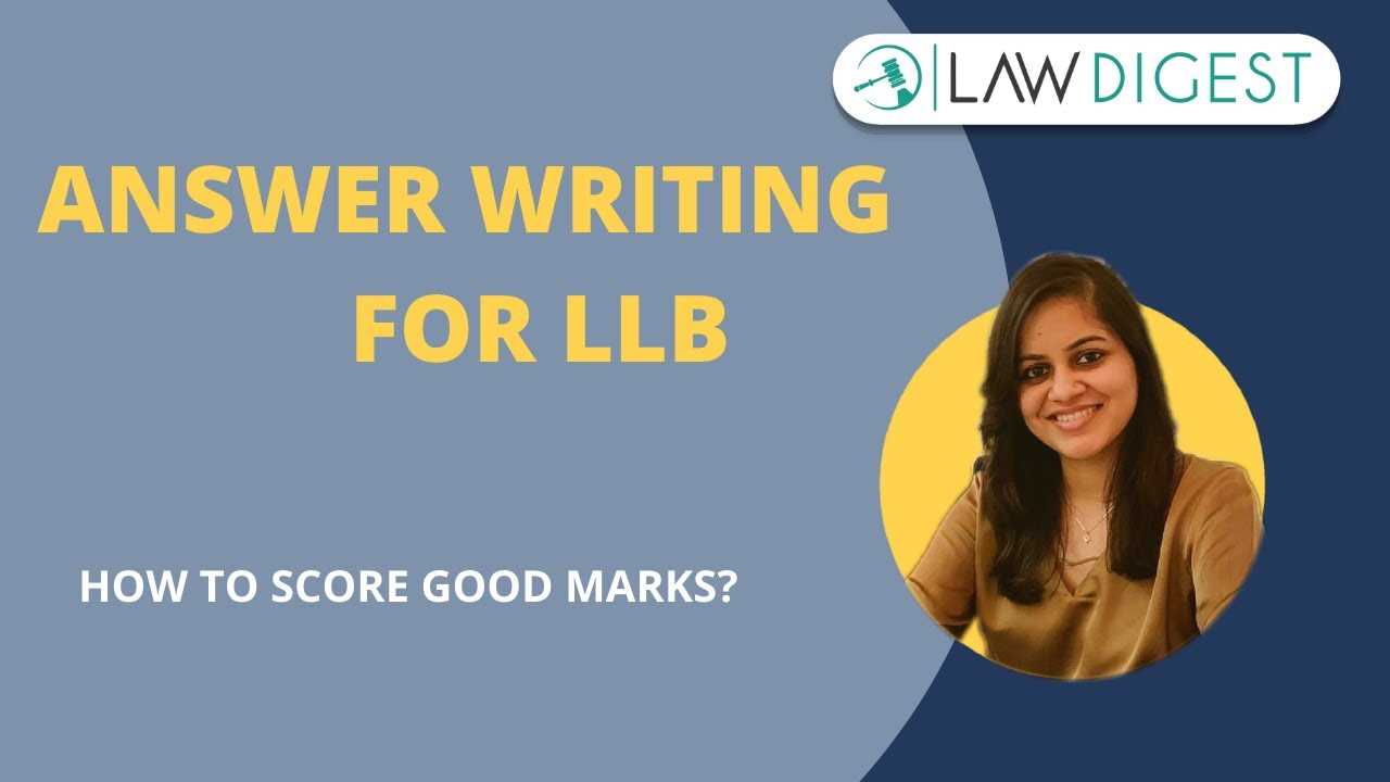 how to write a law exam answer