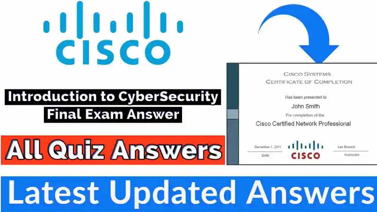 introduction to cybersecurity cisco exam answers