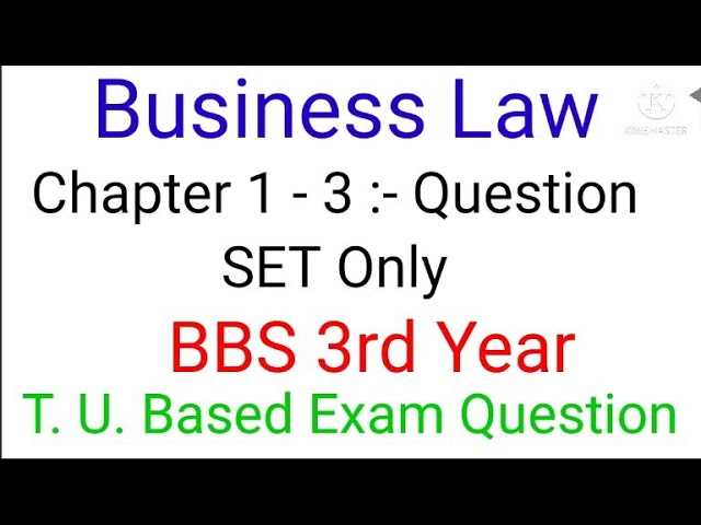 business law exam 3