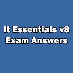 cisco it essentials chapter 4 exam answers