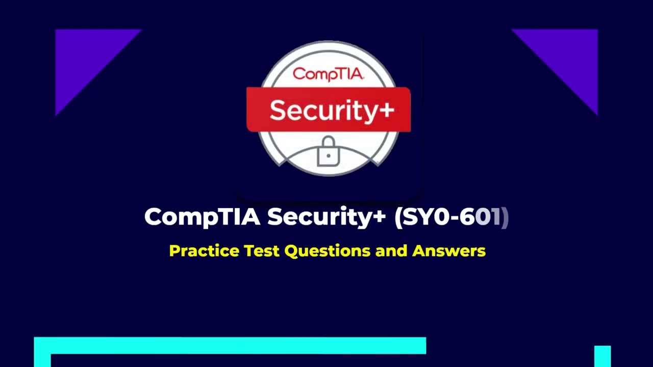 comptia security+ sy0 601 exam answers