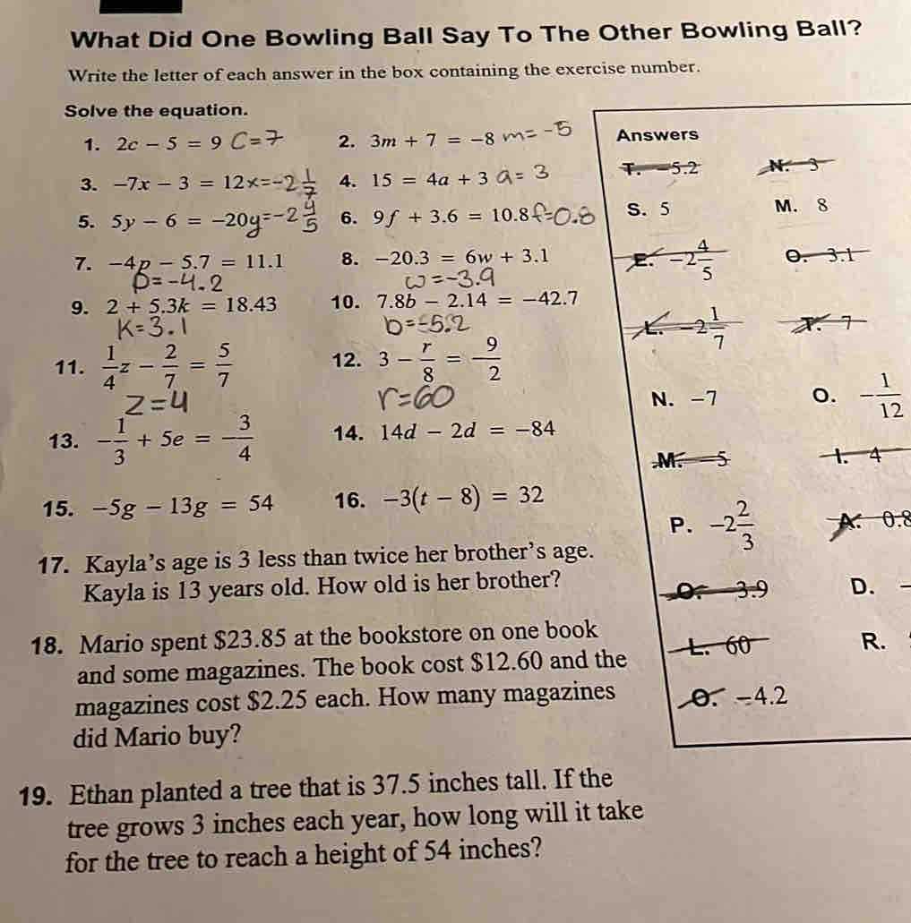 5.2 puzzle time answer key