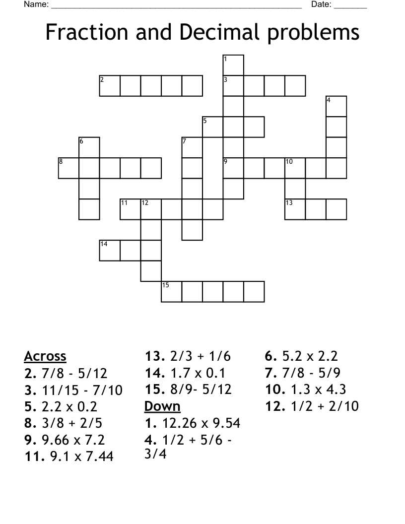 5.2 puzzle time answer key