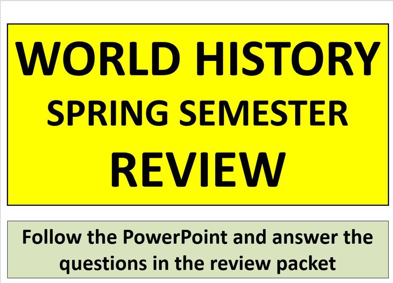 9th grade world history final exam review