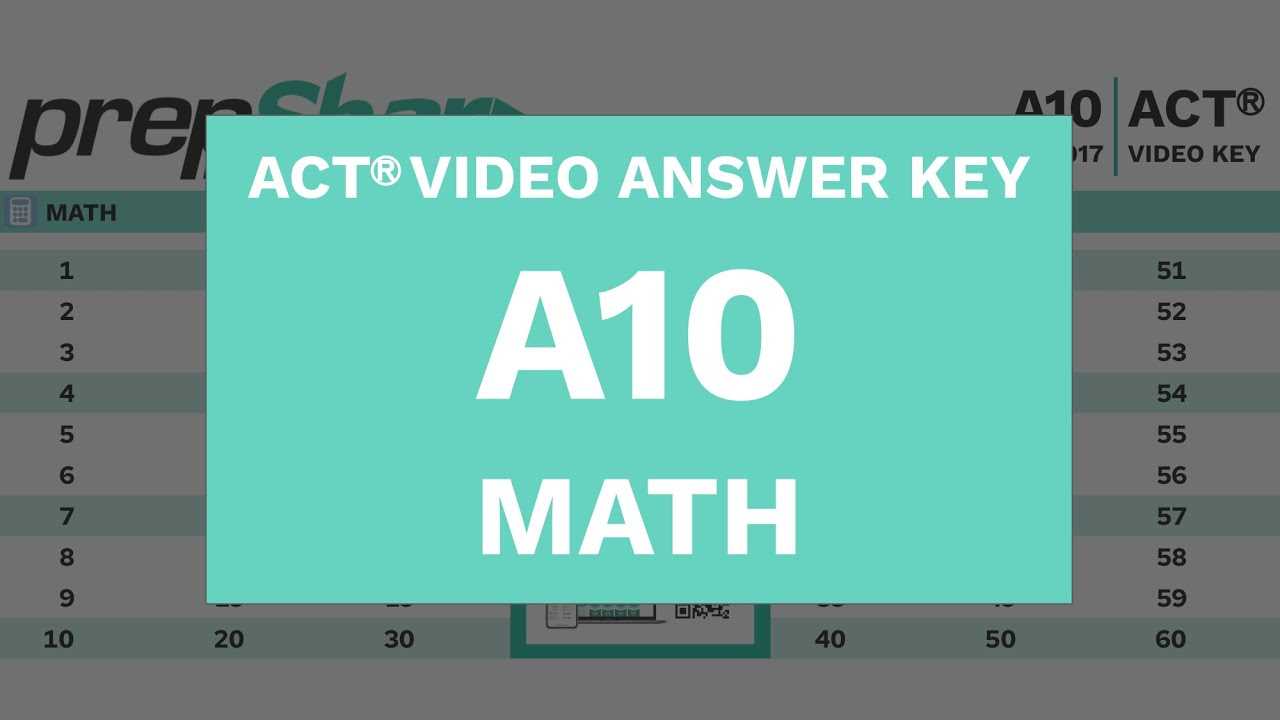 act a10 answers