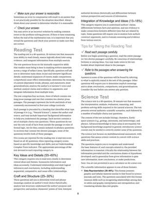 act reading test answer key