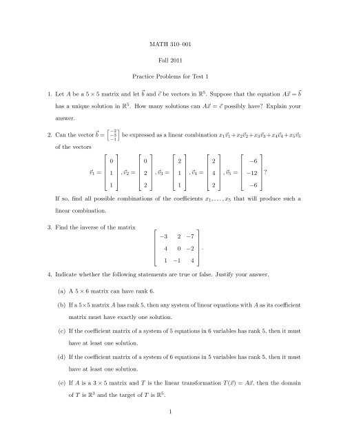 algebra 1 practice final exam with answer key