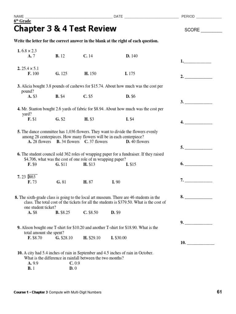 algebra 1 quarter 3 exam answers