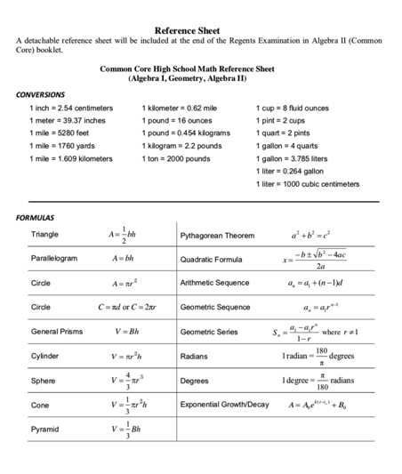 algebra 2 regents exam