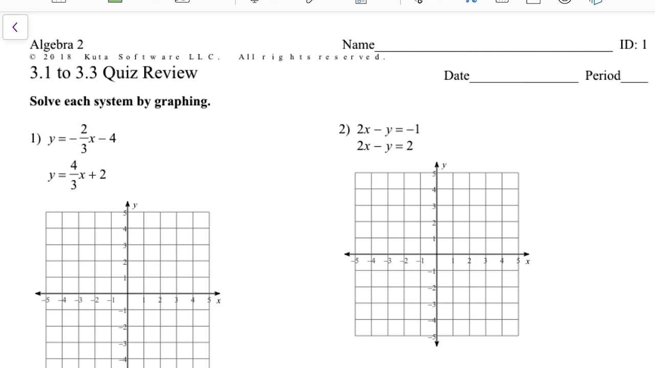 algebra 2 test 3 answers