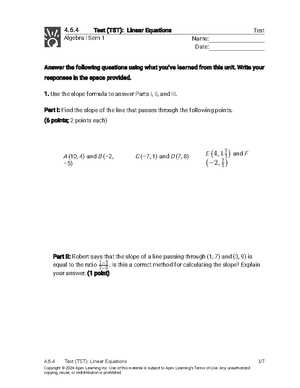 algebra nation section 4 test yourself answers