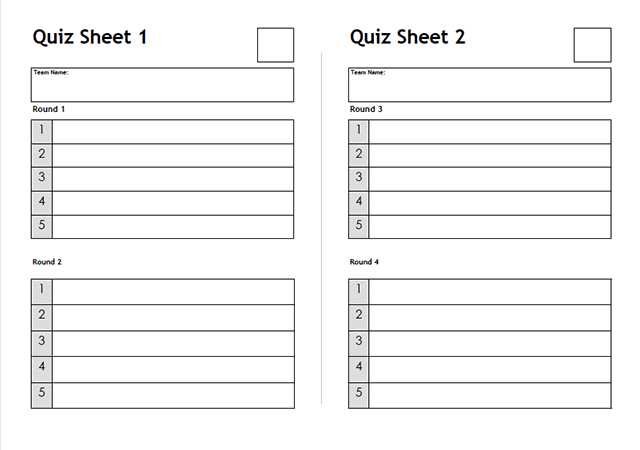 answer sheet doc