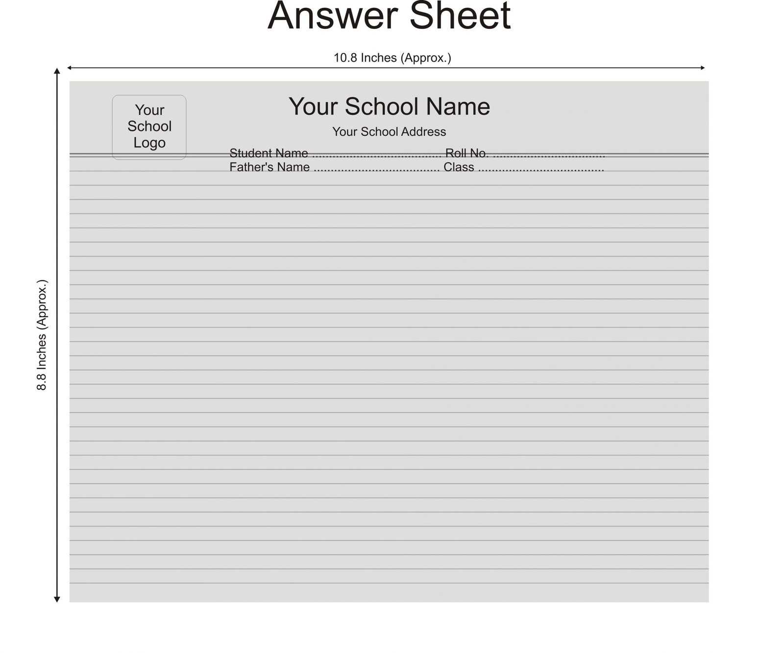 answer sheet exam