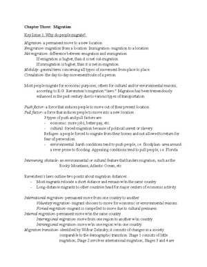 ap human geography chapter 3 key issue 1 answers