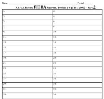 ap us history final exam semester 1 answers