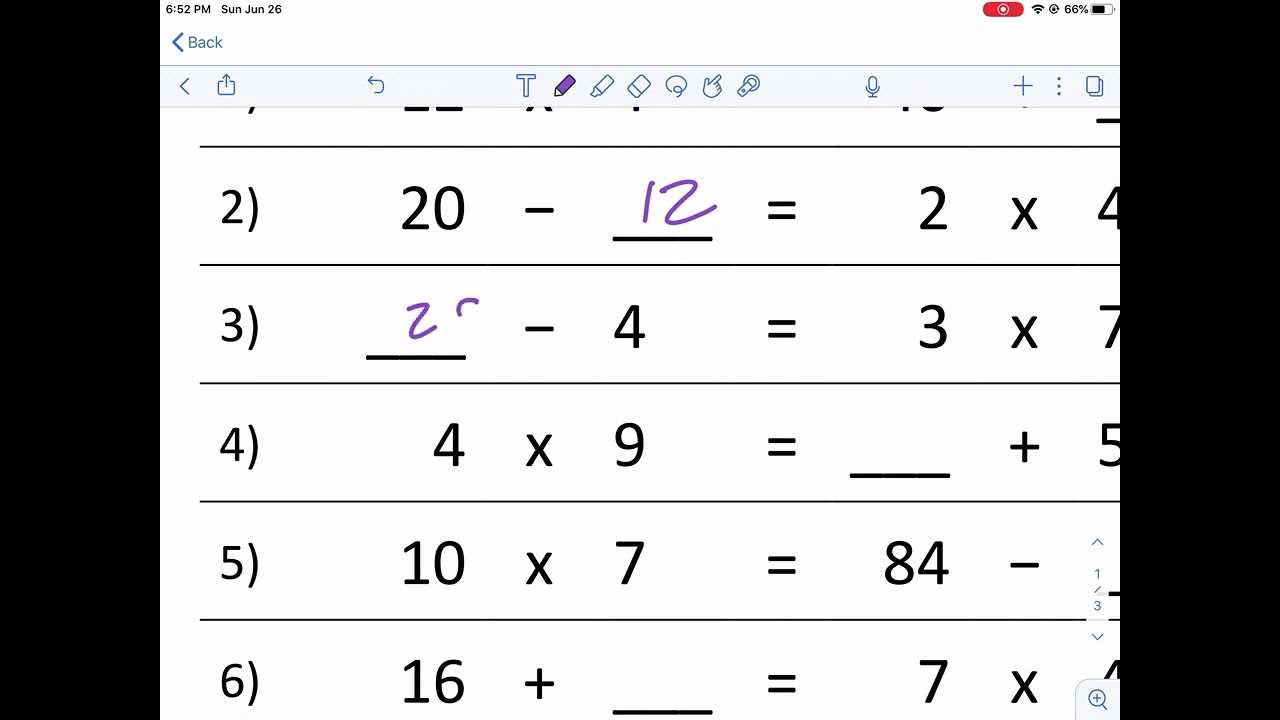 balancing act worksheet answers key