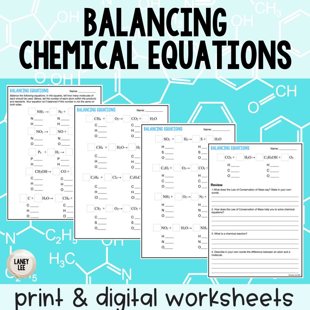 balancing act worksheet answers key