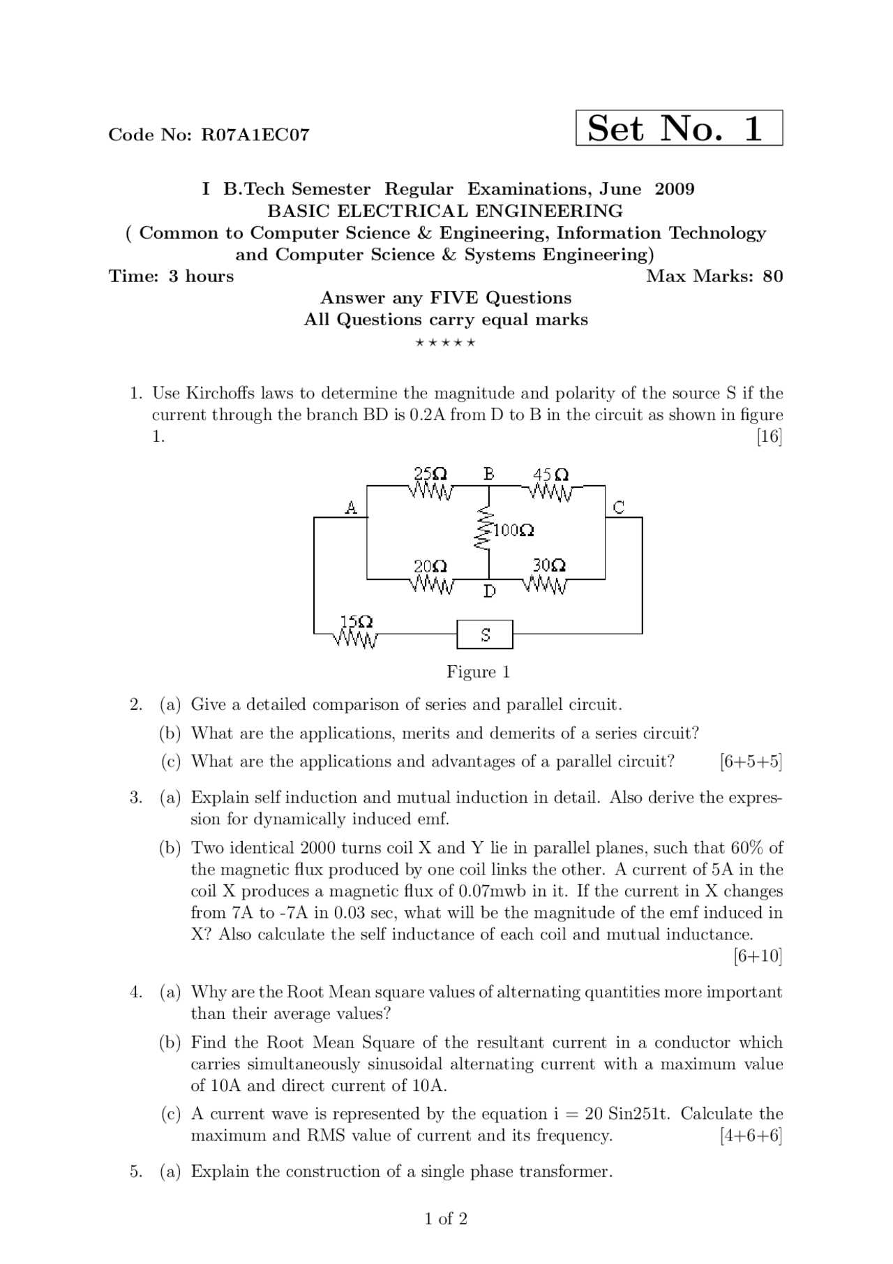 basic electronics exam questions and answers