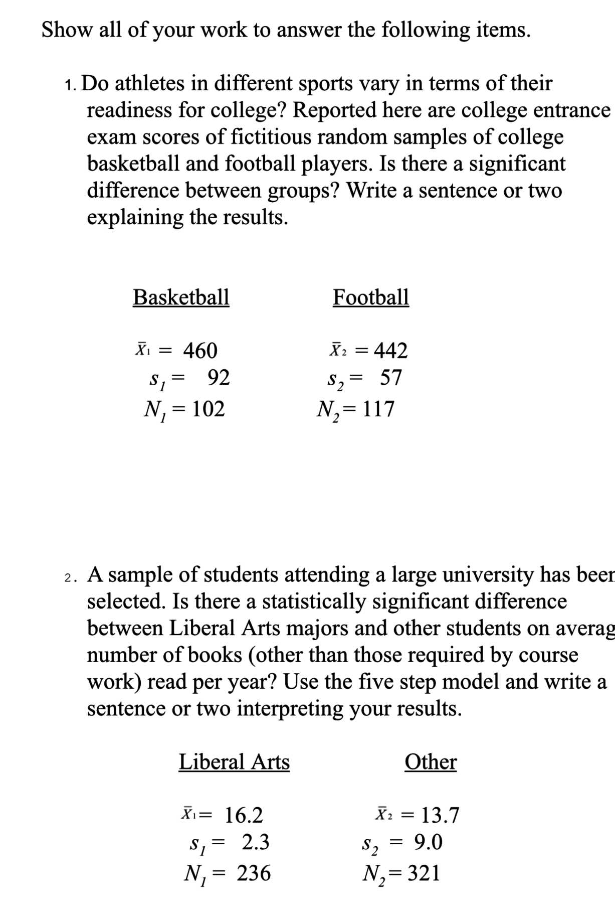 basketball exam answers