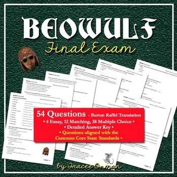 beowulf exam answers