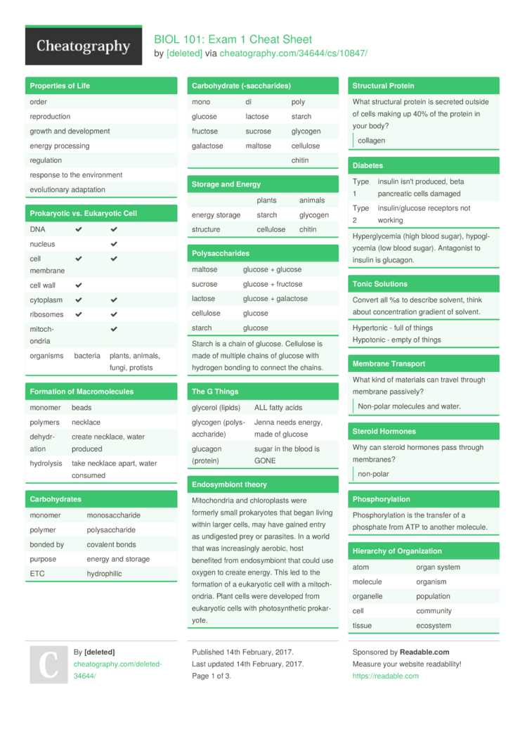 biology 101 final exam questions and answers