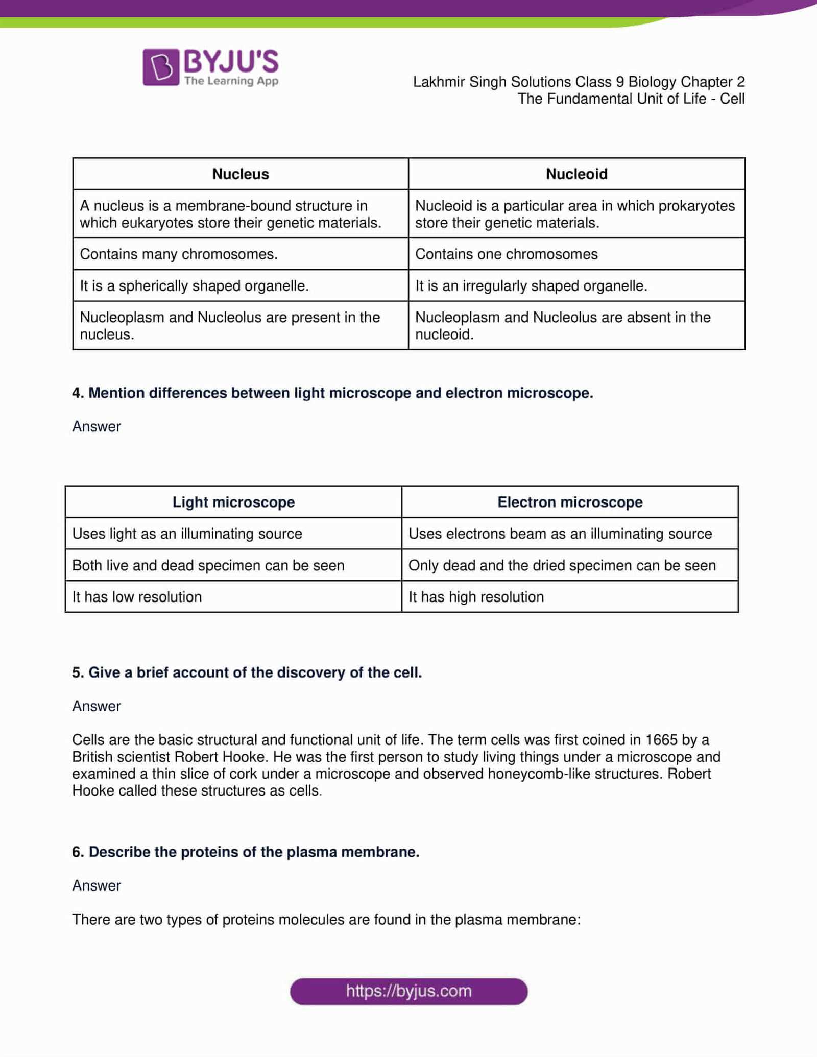 biology unit 1 test answers