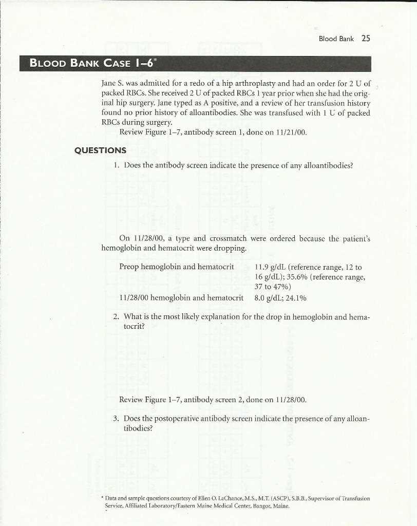 blood bank exam questions and answers