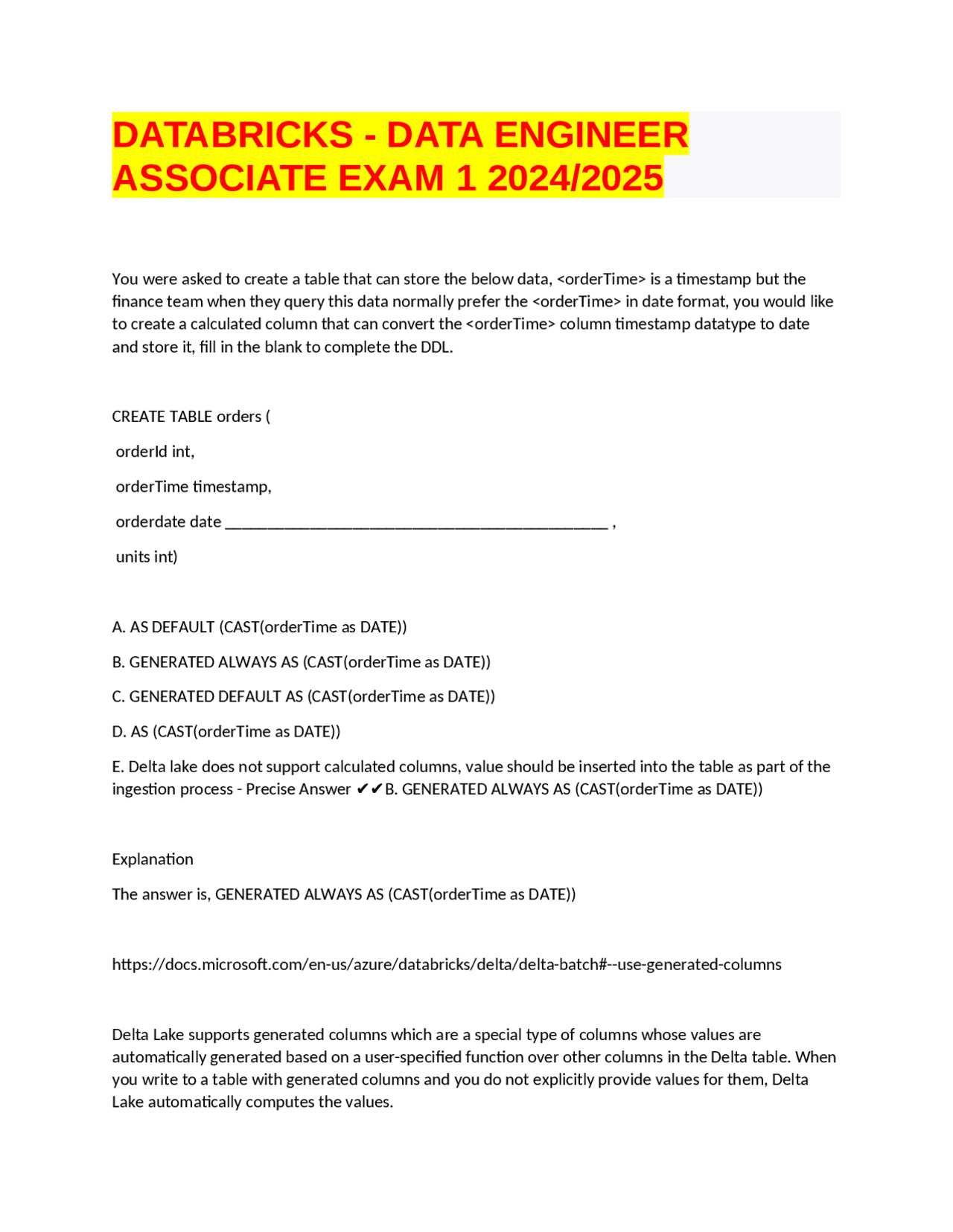 bronze medallion exam answers