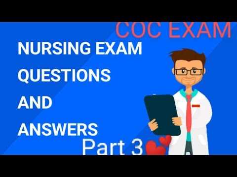 bsc nursing coc exam questions and answers