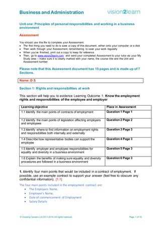 business administration exam questions and answers