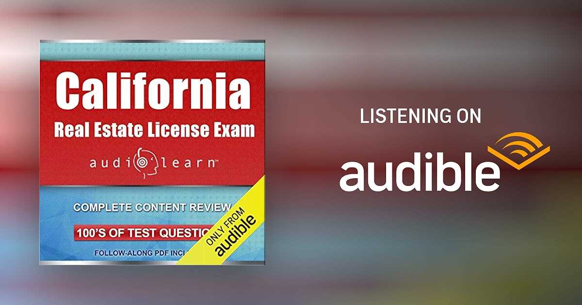 california real estate finance exam answers