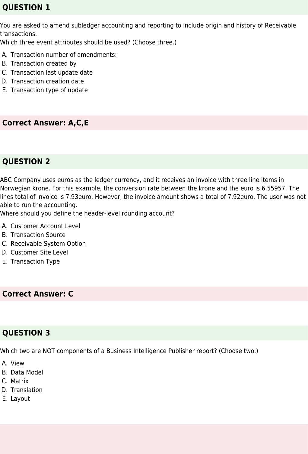 cargowise certification exam answers