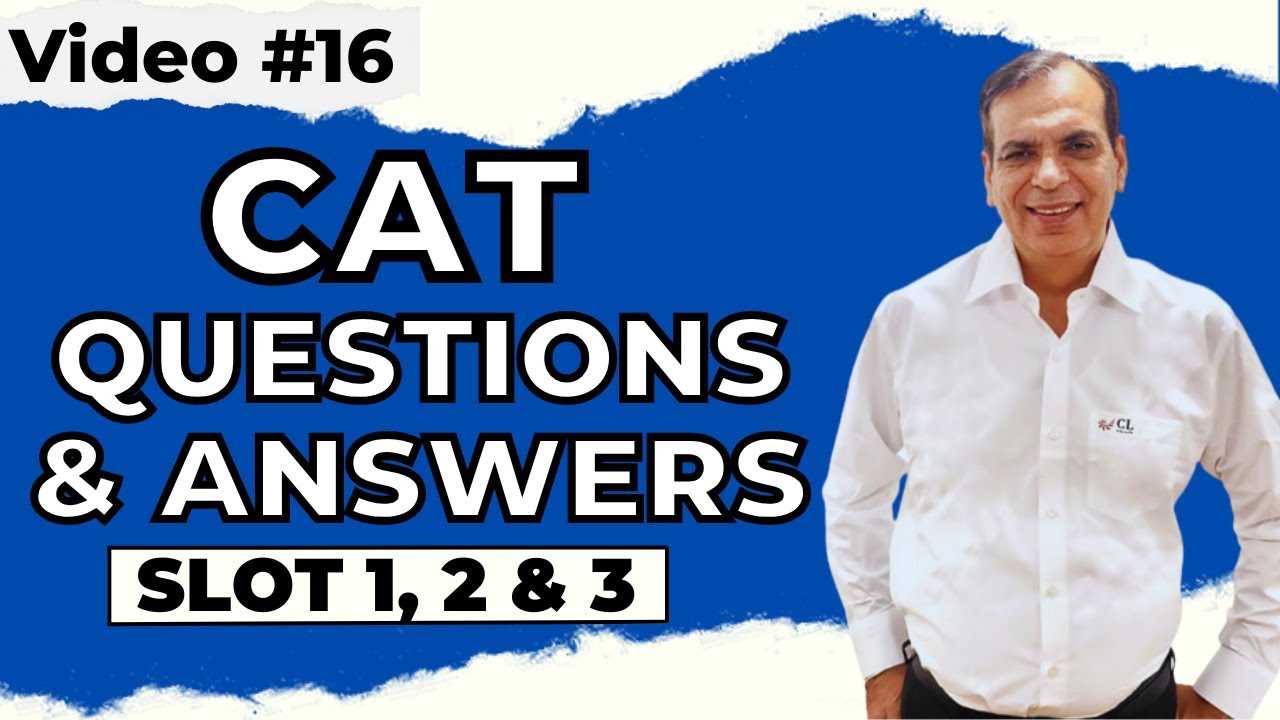 cat exam questions with answers