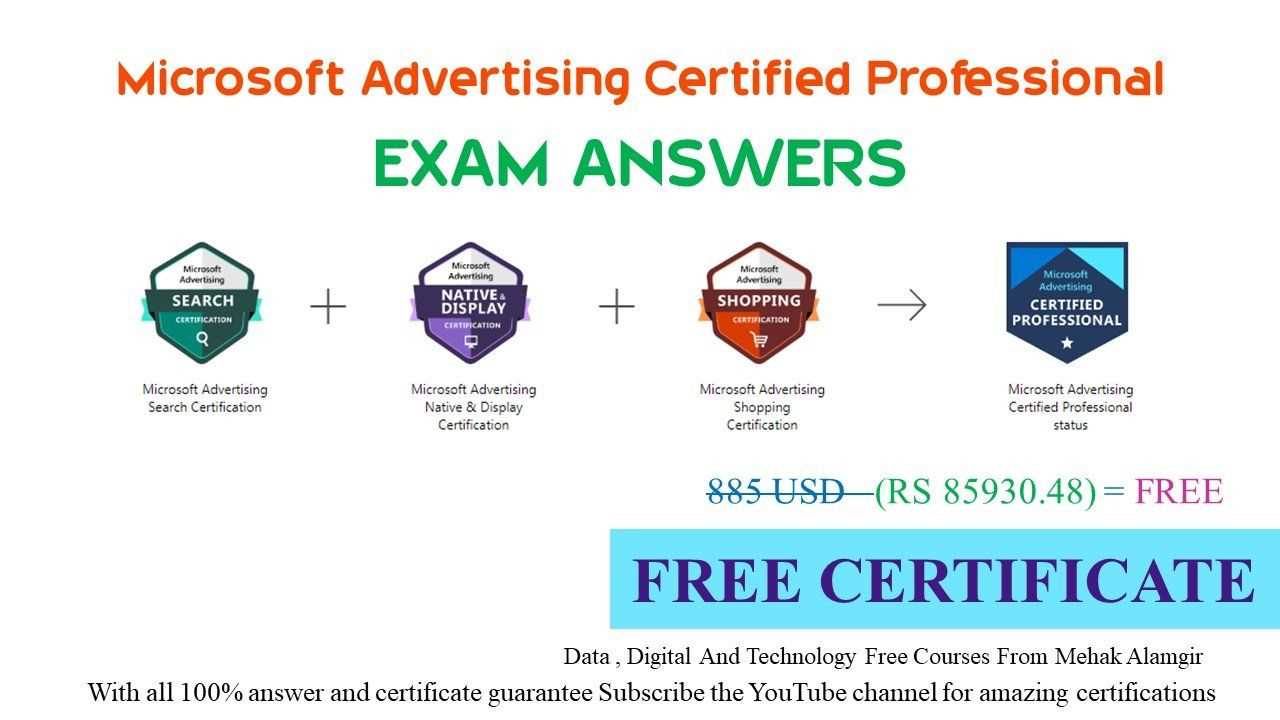 certification exam answers