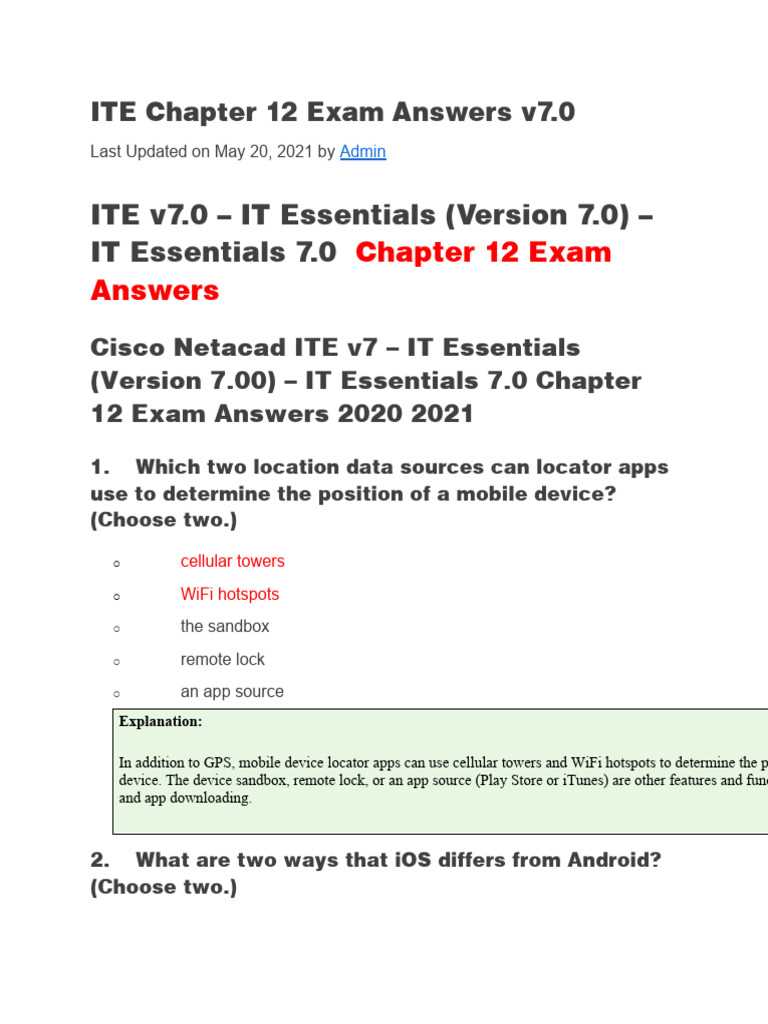chapter 1 it essentials exam answers